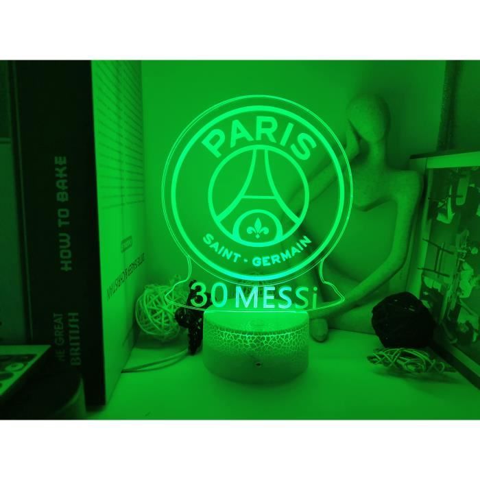 Messi PSG No.30 Paris Saint Germain F.C Décor Lumière 3D Illusion