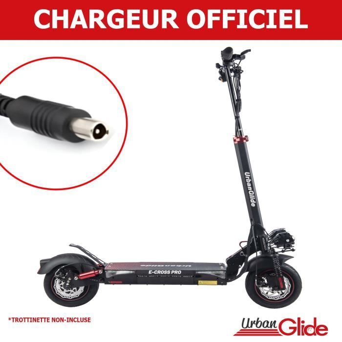 Chargeur pour trottinette électrique URBANGLIDE E-CROSS PRO (pièce détachée)  Noir - Cdiscount Sport