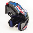 Modulable Flip-Up Integral Helmet, Casque Moto Modulable Red Bull ECE Homologué Casque Visière motocross pour Scooter Chopper Casq-3