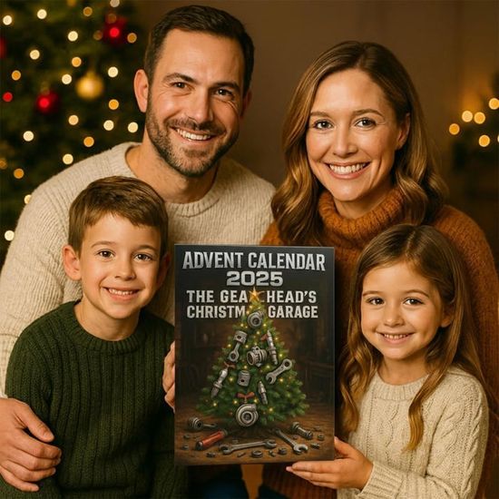 Calendrier De L'Avent Garage De Noël 2025 | 24 Pièces Outils Et Pièces De Voiture 2D, Cadeau Pour Passionnés D'automobile