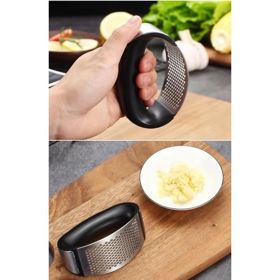 Presse Ail En Acier Inoxydable Broyeur Ail Manuel Rape Presse Au Gingembre Accessoires De Cuisine Broyeur D Ail Broyeur Achat Vente Hachoir Manuel Presse Ail En Acier Inoxyda Cdiscount
