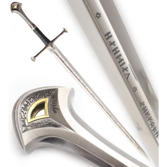 Le Seigneur Des Anneaux Epee Anduril Aragorn Replique Ave Fourreau Decoration Cosplay Achat Vente Baton Epee Baguette Cdiscount