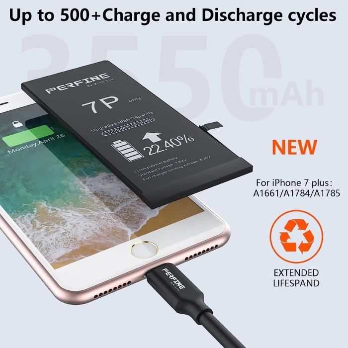 Batterie compatible avec iPhone 12 Pro Max 3687 mAh haute capacité avec kit  de démontage inclus