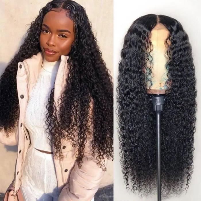 Perruque Synth tique Ondul e Boucl e Perruque De Cheveux Perruque