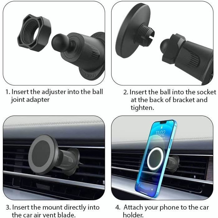 SUPPORT MAGNETIQUE PORTE TELEPHONE VOITURE SMARTPHONE GPS PHONE MP3