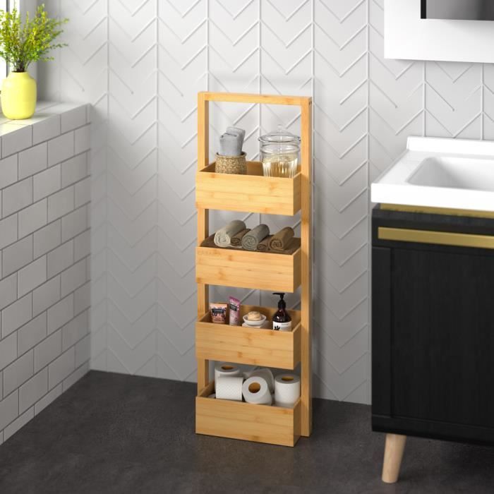 Organisateur de bureau en bois de bambou avec tiroirs de rangement - Chine Les tiroirs et tiroirs de rangement prix