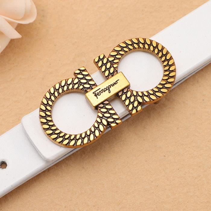 CEINTURE Femme Ceinture en cuir de boucle d alliage de mode de