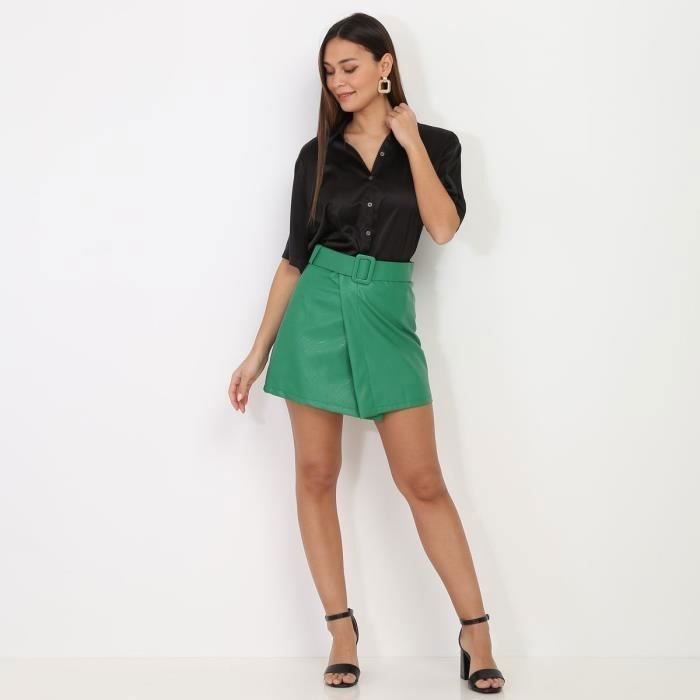 Jupe portefeuille outlet verte