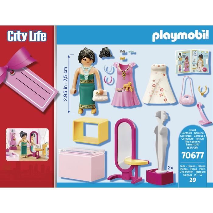 Figurine Playmobil Avec Robe - Réf. 96 - Occasion En Super état