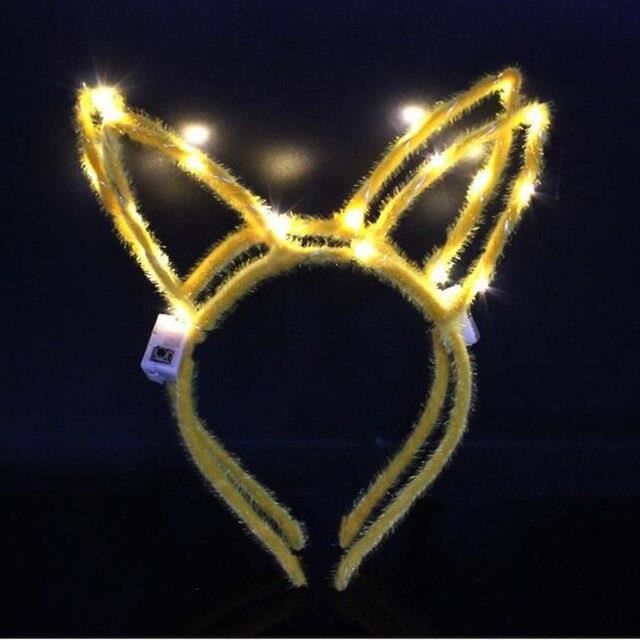 Bandeau LED oreilles de chat, bandeau lumineux, décorations pour fête  d'anniversaire et de mariage, 7 pièces