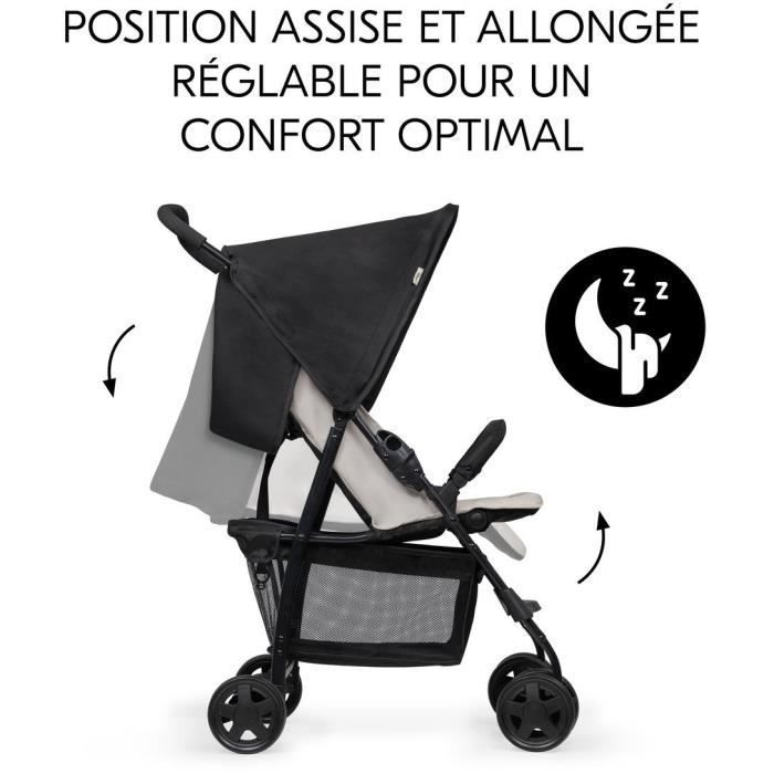 Poussette Hauck Sport Ultra-Légère 5,9 Kg - Avec Volant Enfant, Housse Pluie Et Moustiquaire - Pliable Et Compacte