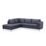 Canape D Angle En Tissu Sigrid Anthracite Angle Gauche Achat