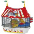 FERPLAST Cage Pour hamster Circus Fun 49,5x34x42,5 cm - Rouge --0