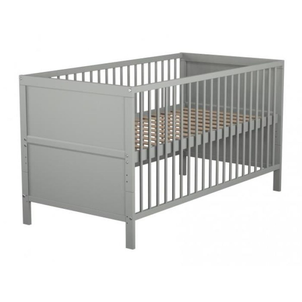 Lit Bebe Evolutif Gris 70x140 Cdiscount Puericulture Eveil Bebe