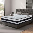 YIDATONG Matelas 160x200 CM Premium - Très Épais 26cm - Mousse et Ressorts + Blue Latex, H3, Confort Équilibré, Soutien Optimal, Confort