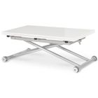 INTENSE DECO Table basse relevable Philadelphia Blanc laqué