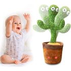 CULINAX Peluche Cactus Qui Danse et Répète - Dancing Cactus&Cactus Chantant&Cactus Qui Parle - Intérieur - Piles