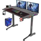 DRIPEX Bureau Gaming RGB 110 x 67 x 75 cm, Bureau Gamer Bureau pour Gaming PC Informatique Table, avec Tapis de Souris intégral