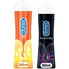 DUREX Gels Lubrifiants Sexuels - Hot Chauffant Stimulant - Perfect Gliss Lubrifiant Anal -1 Gel 100ml 1 Gel 50ml