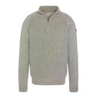 Pull 1/4 zip Gris Homme Schott Plali