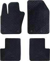 Lupex shop - Jeu de 4 tapis de voiture en caoutchouc compatibles pour A3, noirs, profilés avant et arrière - KA3664