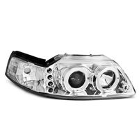 Paire de feux phares Ford Mustang 98-04 angel eyes chrome (O32)
