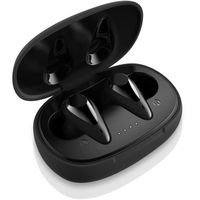 Ecouteurs Bluetooth Sans Fil Noir TWS True Wireless - AUGUST EP810 - Micro, Tactile, USB C, Autonomie 18h Intra auriculaire
