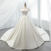 Robes de mariée à une épaule robe de mariée d'été princesse bouffante robe de mariée fine simple robe de mariée en satin