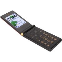 OMABETA téléphone à clapet senior Téléphone portable à clapet senior avec grand écran de 2,8 pouces, veille telephonie pack Rouge