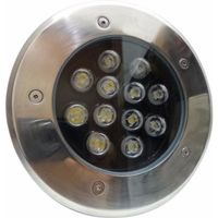 Spot LED Extérieur Encastrable IP65 220V Sol 12W 60° - SILAMP - Blanc - Acier inoxydable - Contemporain - Design