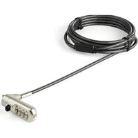 StarTech Câble antivol pour ordinateur portable - Verrou à combinaison - Nano-Slot - Compatible with Kensington - 2 m
