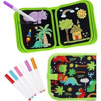 Activity Board Livre de coloriage pour enfants avec 12 crayons de coloriage, carnet de croquis, livre de graffiti
