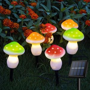 LAMPE DE JARDIN  Décorations solaires de jardin à 6 LED en forme de