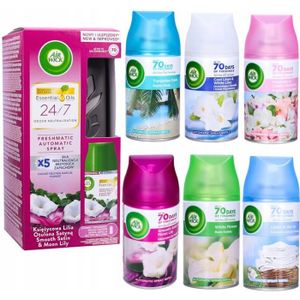 Air Wick Désodorisant Maison Spray Automatique Sans Gaz Active Fresh - 1  Diffuseur + 2 Recharges Parfum Bouquet de Jasmin : : Cuisine et  Maison