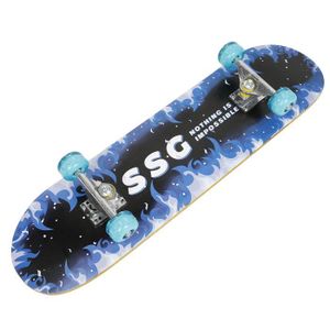 SKATEBOARD - LONGBOARD Skateboard 79x20x13cm Avec Roue silencieuses/lumin