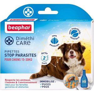 ANTIPARASITAIRE – DIMÉTHICARE – Pipettes stop parasites pour chien
