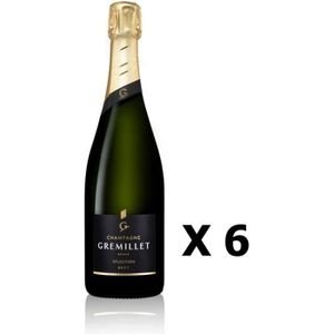 CHAMPAGNE Lot 6x Sélection Brut - Champagne Gremillet - Champagne 75cl - CHAMPAGNE - Haute Valeur Environnementale