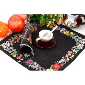 NAPPE DE TABLE Napperons en papier de lavande à fleurs violettes 