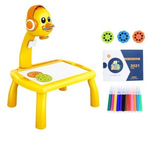 TABLE A DESSIN Dessin - Graphisme,Mini projecteur Led pour enfants,Table de dessin artistique,tableau de peinture,petit - Type Small--Yellow Duck
