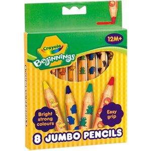 JEU DE COLORIAGE - DESSIN - POCHOIR Crayola - Maxi crayons de couleur - Mine solide et facile à attraper - Pour enfants à partir de 12 mois