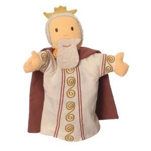 THÉÂTRE - MARIONNETTE Marionnette à main Roi - Egmont Toys - 25 cm - Pour enfants dès 12 mois - Blanc