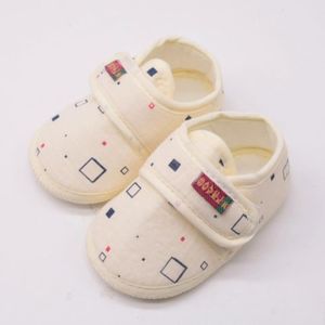 Bébé Garçon Fille Blanc Baskets Bébé Crib Chaussures nouveau-né à 18 mois