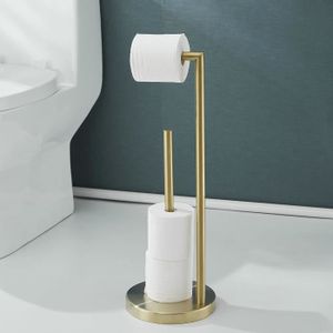 MDesign porte papier-toilette sur pied – support papier toilette moderne  pour la salle de bain et les toilettes – dérouleur pa[344] - Cdiscount  Bricolage