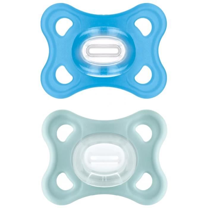 MAM Perfect Nuit Plus Soother - 18+ Months - Ultra-Soft Silicone - 2 P –  BABACLICK