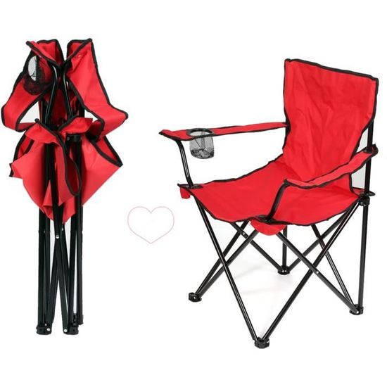 Chaise De Pêche De Camping Pliante Avec Sac Isotherme, Tabouret De