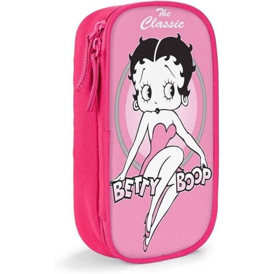 Betty Boop Trousse À Crayons Grande Capacité Avec Double Fermeture