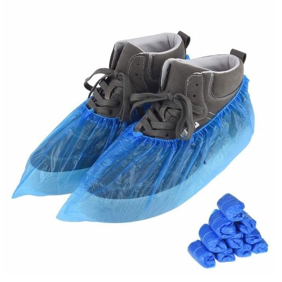 Couvre-chaussures jetables couvre-chaussures longues en plastique couvre- chaussures étanches sur le Protège-genoux couvre-chaussures de pluie  anti-dérapantes pour hommes femmes en extérieur Couvre-chaussures de pluie  - Chine Bottes de pluie et pare