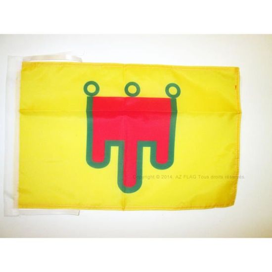 Drapeau Auvergne AZ FLAG 45x30cm - Pavillon Nautique Polyester - Pour Bateau Ou Extérieur - Avec Anneaux