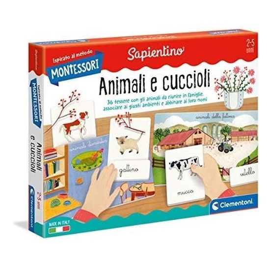Clementoni Train Animaux Parlant Interactif - Jouet Éducatif 1 An Version Italienne