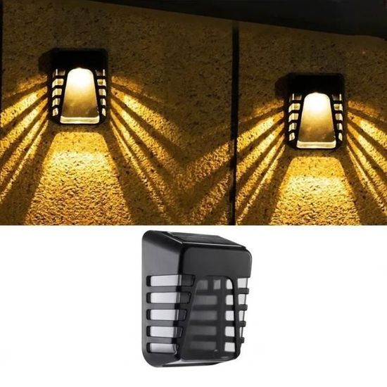 Éclairage Solaire Pour Escaliers Artrastar - 4 Pièces, IP65, 3 Blancs & 6 Couleurs RGB, Automatique